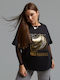Bluza Damă Oversized Tricou Negru