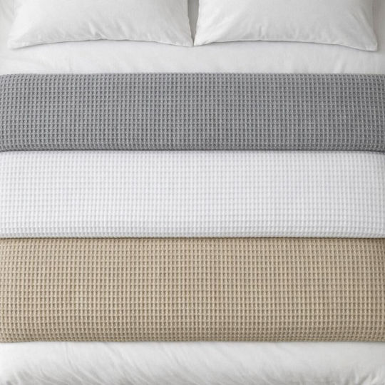 Adam Home Blanket Pique Double 240x255cm Cappuccino