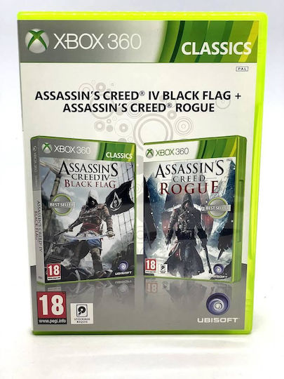 Assassin’s Creed Black Flag + Rogue XBOX 360 Spiel (Gebraucht)