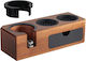 Cecotec Βάση Πατήματος Καφέ Εσπρέσο Baristeo Wood Tamper Station Universal 3 1 51 & 58 Mm Cec-117787