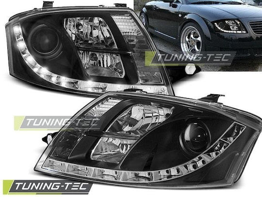 Led Car Bulbs Dayline Front Audi TT 8N 1998-2006 Black 2 Pieces LPAU50