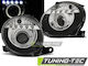 Car Bulbs Angel Eyes Front Black Fiat 500 07 Lpfi22