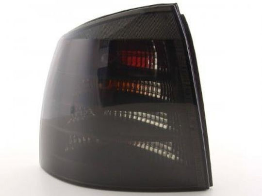Taillights Opel Astra G Black Chrome 2 Pieces