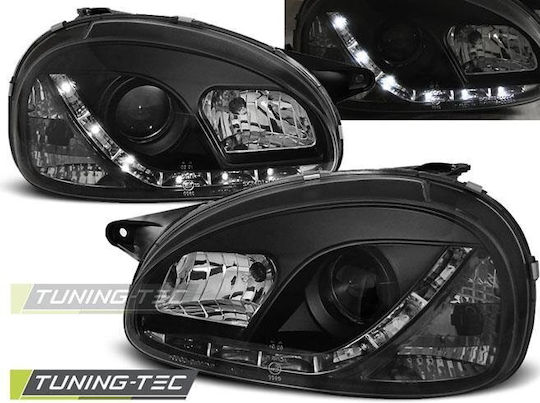 Dayline Front Black Car Bulbs Opel Corsa B 93-01 Lpop56