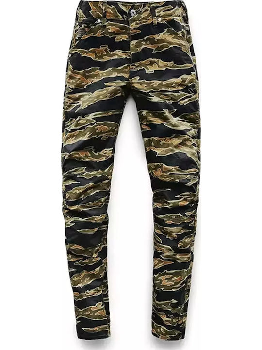 5622 3d Mid Дамски Текстилен Панталон в Boyfriend Кройка Camouflage