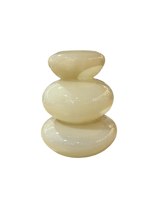 Zen Collection Dekorative Vase Glas Beige 16,8x...