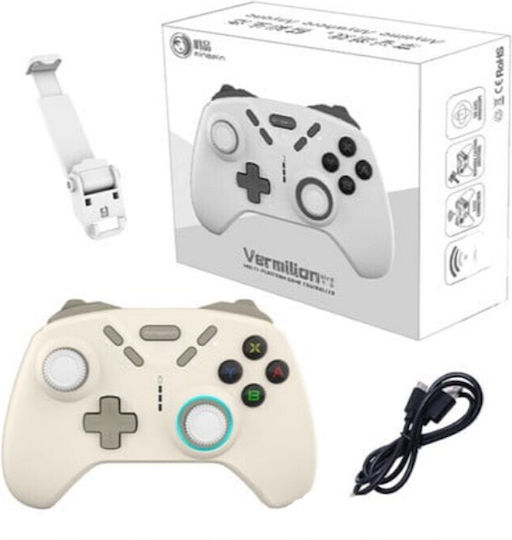 CY-02001 Wireless Gamepad for Android / PC / PS3 / PS4 / Switch / iOS White