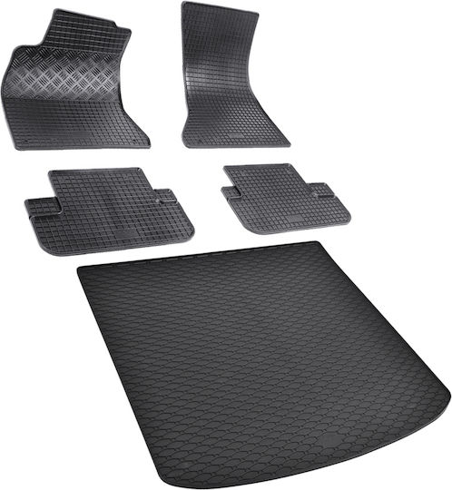 Car Mats Floor Trunk Rubber Black Set Compatible Audi A5 Sportback 8t8 5 Pieces