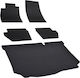 Rubber Trunk Car Mats Set Compatible with Ford Fiesta Vii Hatchback 5 Pieces