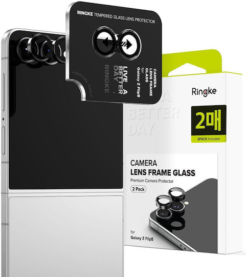 Ringke Ringke Rahmen Schutz Kamera Gehärtetes Glas Schwarz Für Galaxy Z Flip8