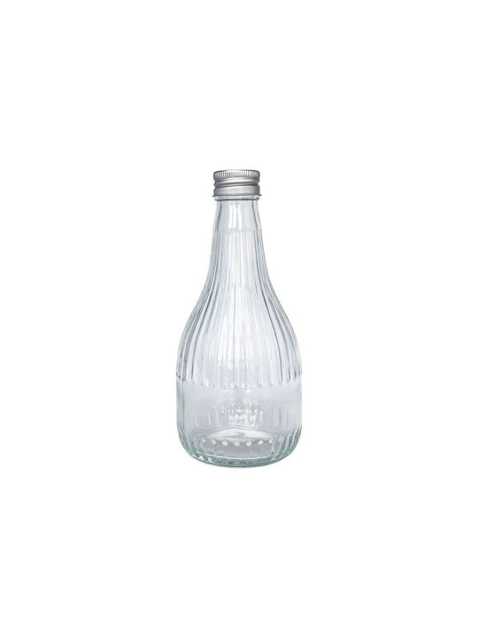 Yuk Glass Water Bottle with Screw Lid Transparent 100ml
