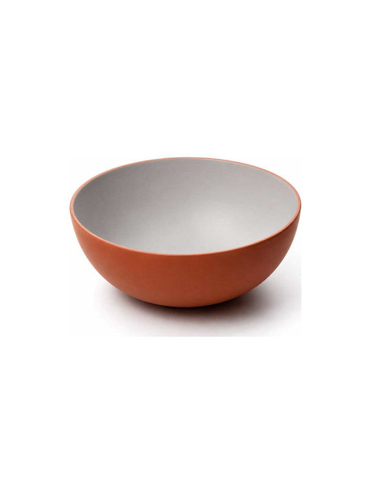 Yuk Kumo Round Melamine Orange Serving Bowl Diameter 15cm