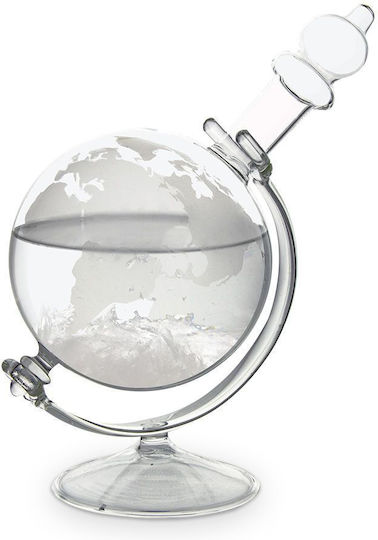 Storm Glass Globe – Decorative Barometer Globe Shape 19 Cm