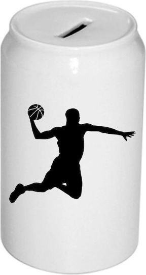 Kids Money Box White Basketball