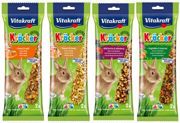Kracker Kracker Duo Für Hasen 2 Stück Vitakraft Popcorn & Honig Vitakraft