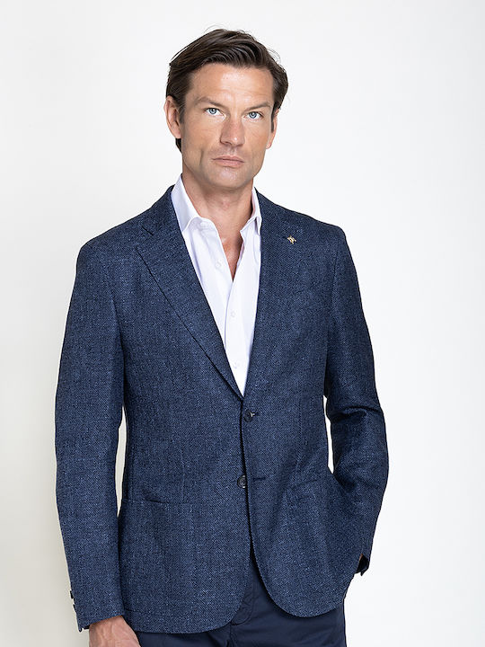 CC Collection Corneliani Winter Herrenanzugjacke mit Schlanker Passform Dunkelblau 27XZ44-2766504/001