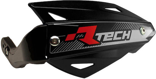 Racetech Προστατευτικές Χούφτες Μηχανής σε Μαύρο χρώμα