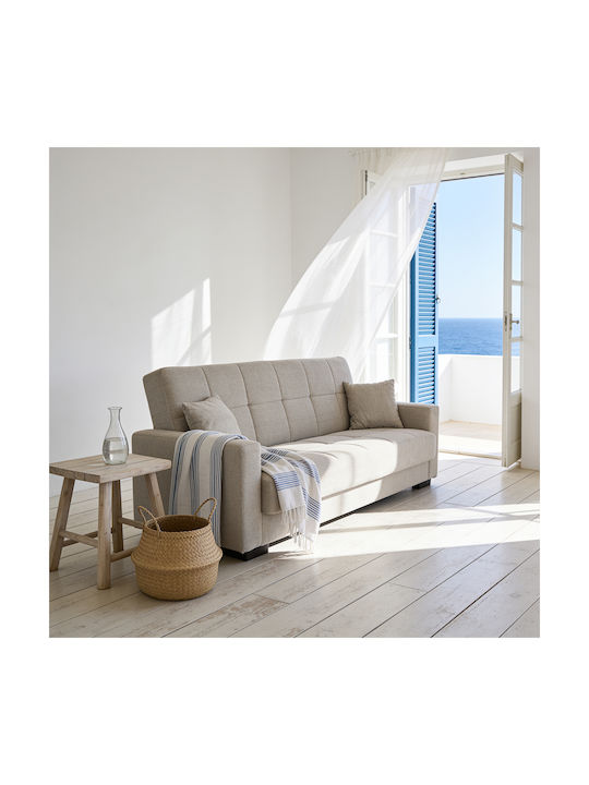 Ferren Dreisitzer Sofa mit Stauraum Grau 223x85...