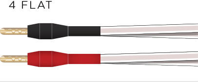 Nordost Nordost Lautsprecherkabel Spade - Spade 2,5 m 4-FLAT