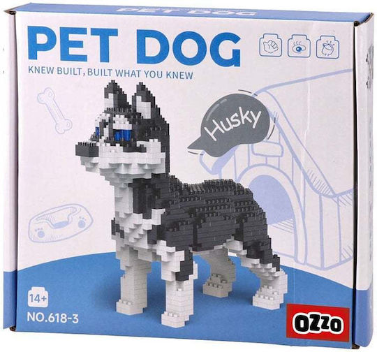 Ozzo Cuburi De Construit Pet Husky Pentru 14+ Ani 72 Bucăți