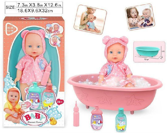 MalPlay Set cu păpușă bebe