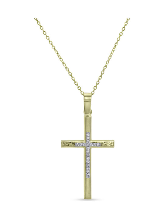 Ortaxidis Gold Cross 14K with Chain