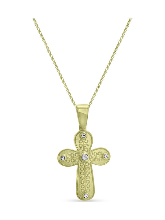 Ortaxidis Gold Cross 9K with Chain