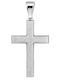 Senzio Belibasakis Male White Gold Cross 9K with Chain