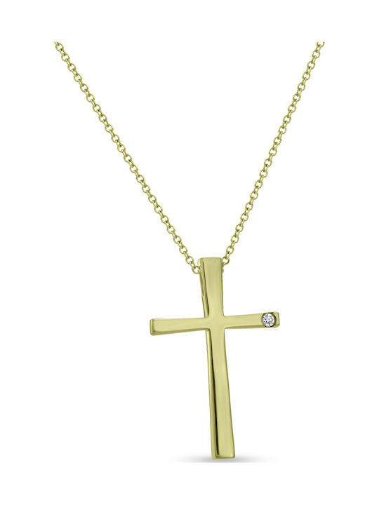 Ortaxidis Gold Cross 18K with Chain