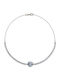 Velegrakis Women's Bracelet in 14K White Gold with Zircon