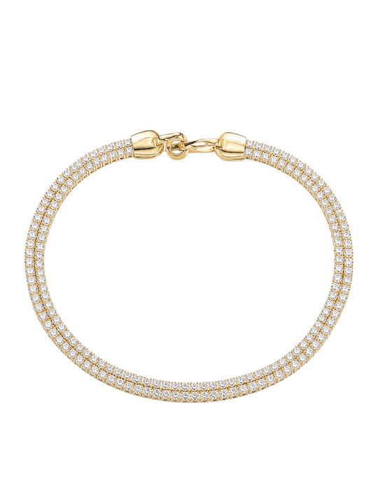 Senzio Belibasakis Women's Riviera Bracelet from 9K Gold with Zircon