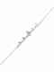 Velegrakis Women's Silver Chain Bracelet with Zircon