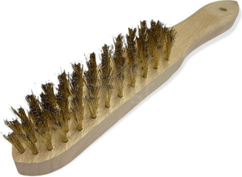 Wire Brushes 6 Rows Brass Bristle Curly Tb