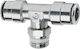 Rotary Pipe Tee Connector 1/4" Φ10
