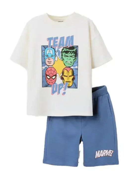 Kids Set with Shorts Summer 2 Pieces Avengers Team Up