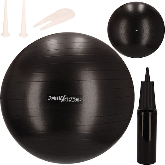Activ Space Μπάλα Pilates 1.5kg σε Μαύρο Χρώμα