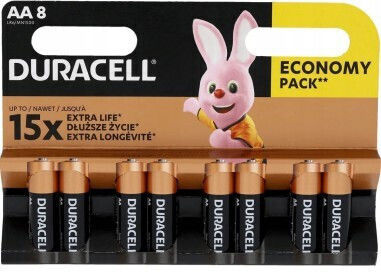 Duracell Baterii alcaline AA 1.5V 8 bucăți