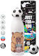 Koupakoupa Bubble Tea Stainless Steel Kids Water Bottle Capybara Non Spill Multicolour 550ml