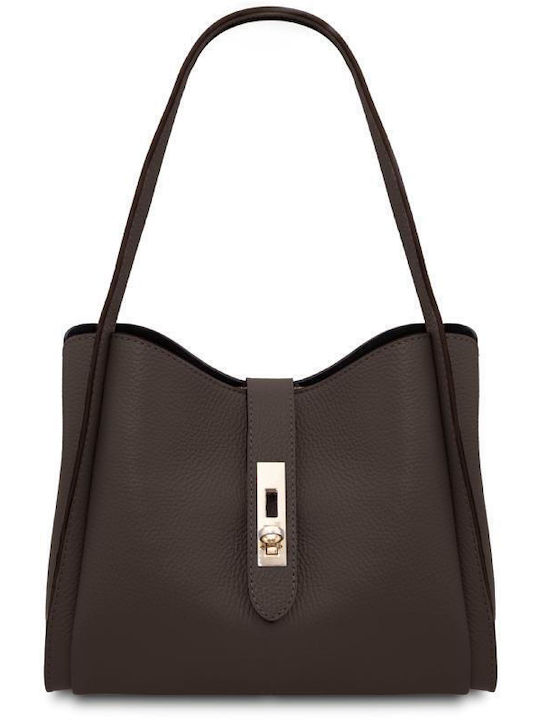 Tuscany Leather Leather Women's Shoulder Bag Brown