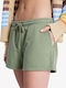 Surf Stoked Women's Terry Shorts Oil Green