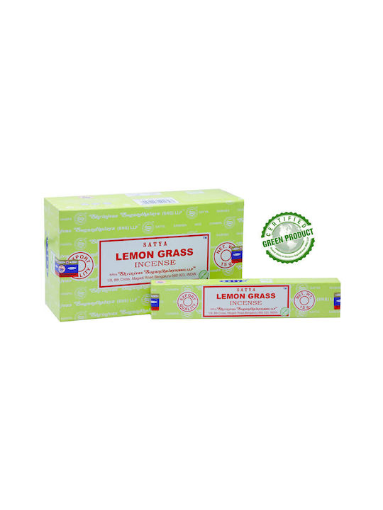 Home Fragrance Sticks Lemongrass Satya Lemongrass Incense Sticks 15g