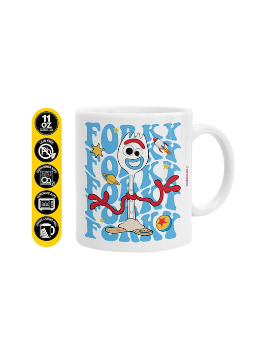 Koupakoupa Forky Ceramic White Mug 330ml