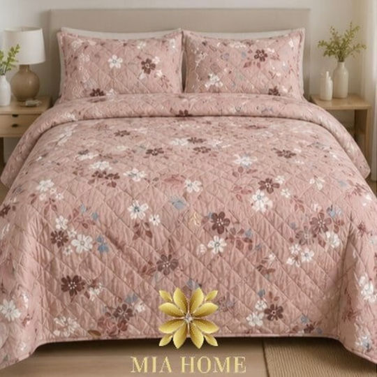 Mia Home Mia Home Tagesdecken Übergröße Lila 220x240cm 3 Stück