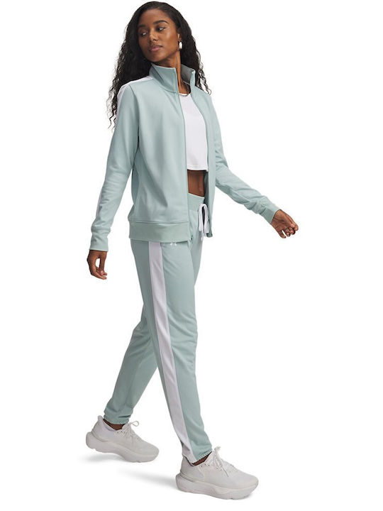 Under Armour Tricot Sweatpants Set Turquoise