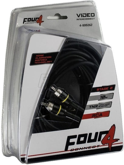 Four Connect Cablu RCA de sex masculin - RCA de sex masculin 10m 4-800262