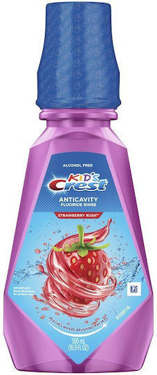 Crest Apă de gură cu aromă de căpșuni fără alcool 500ml