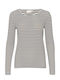 Women's Striped Black Blouse