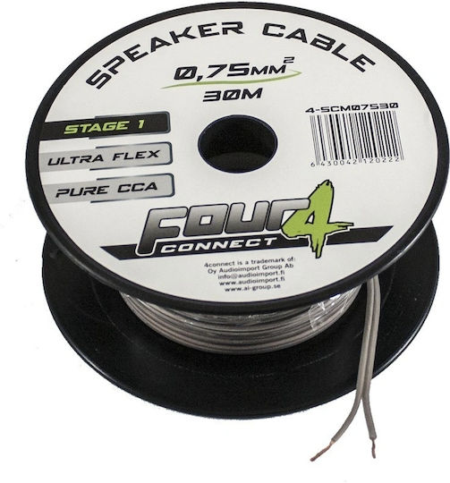 Four Connect Cablu de boxă neîncheiat 30m 4-SCM07530