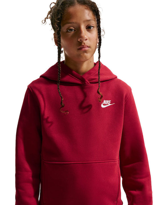 Nike Fleece Kinder-Sweatshirt mit Burgundischer...