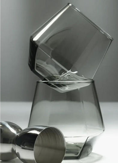 Cristar Set Whiskey / White Wine Glasses Made of Glass in Grey Colour 374ml 6 Pieces
